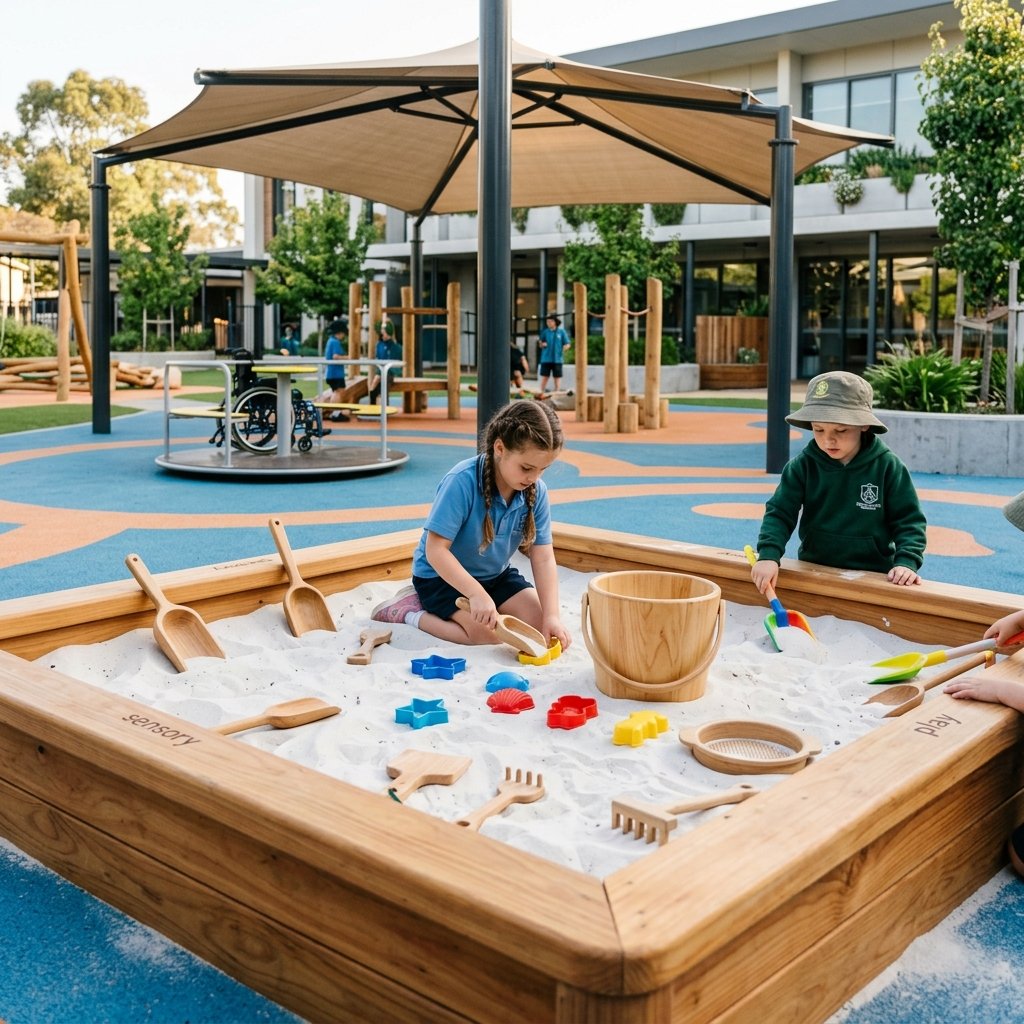 Sand Pit Sensory Play